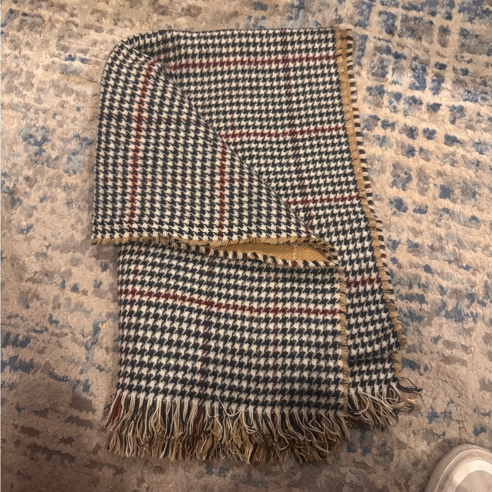 Floral Navy and Houndstooth Scarf Set - Picture 5 of 5